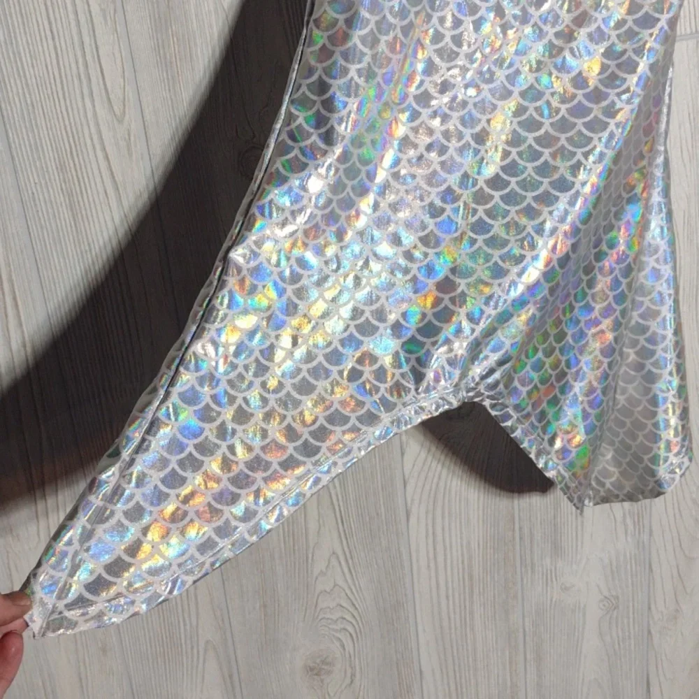 Holographic 🌈 Silver Mermaid Skirt